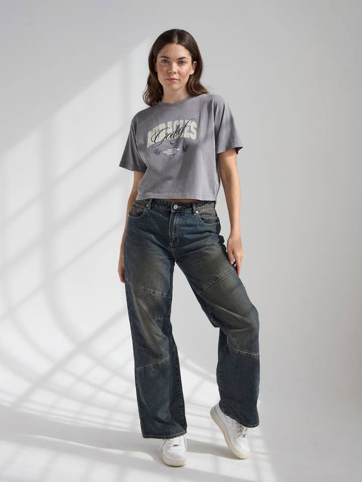 God of Miracles Cropped Women's Tee for wholesale by Elevated Faith