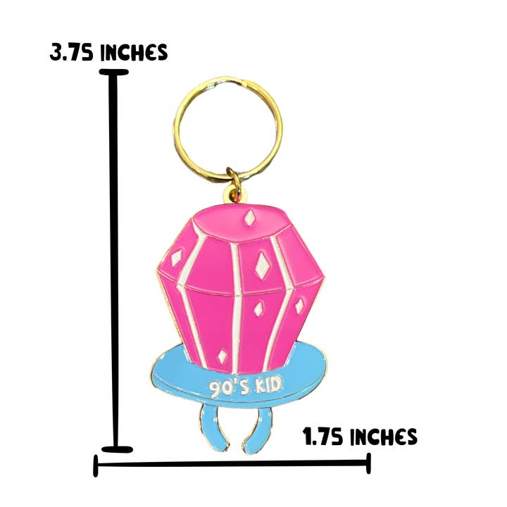 R is for Robo - Wholesale Keychain - Women's - 90s Y2K Keychain Ring Pop Culture Nostalgia Gifts for Women