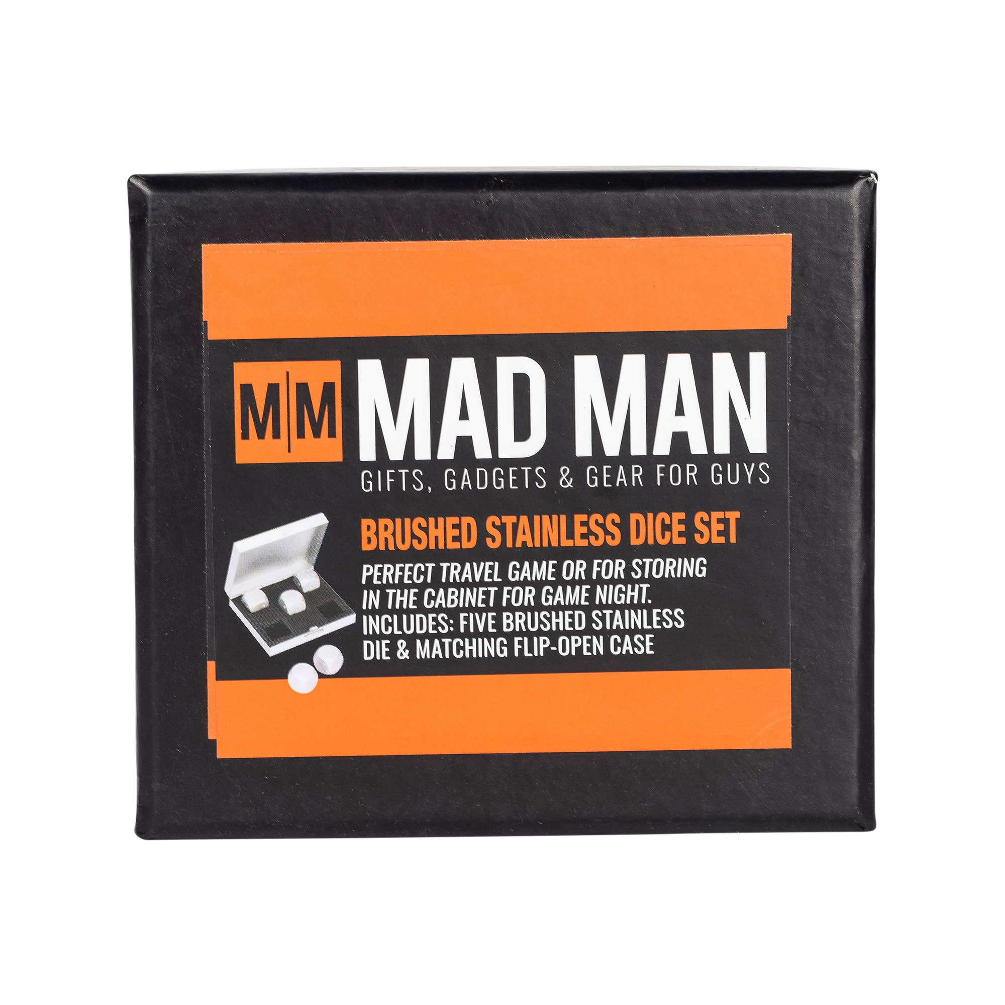 Mad Man - Wholesale Dice - Men's Brushed Stainless Dice Set8