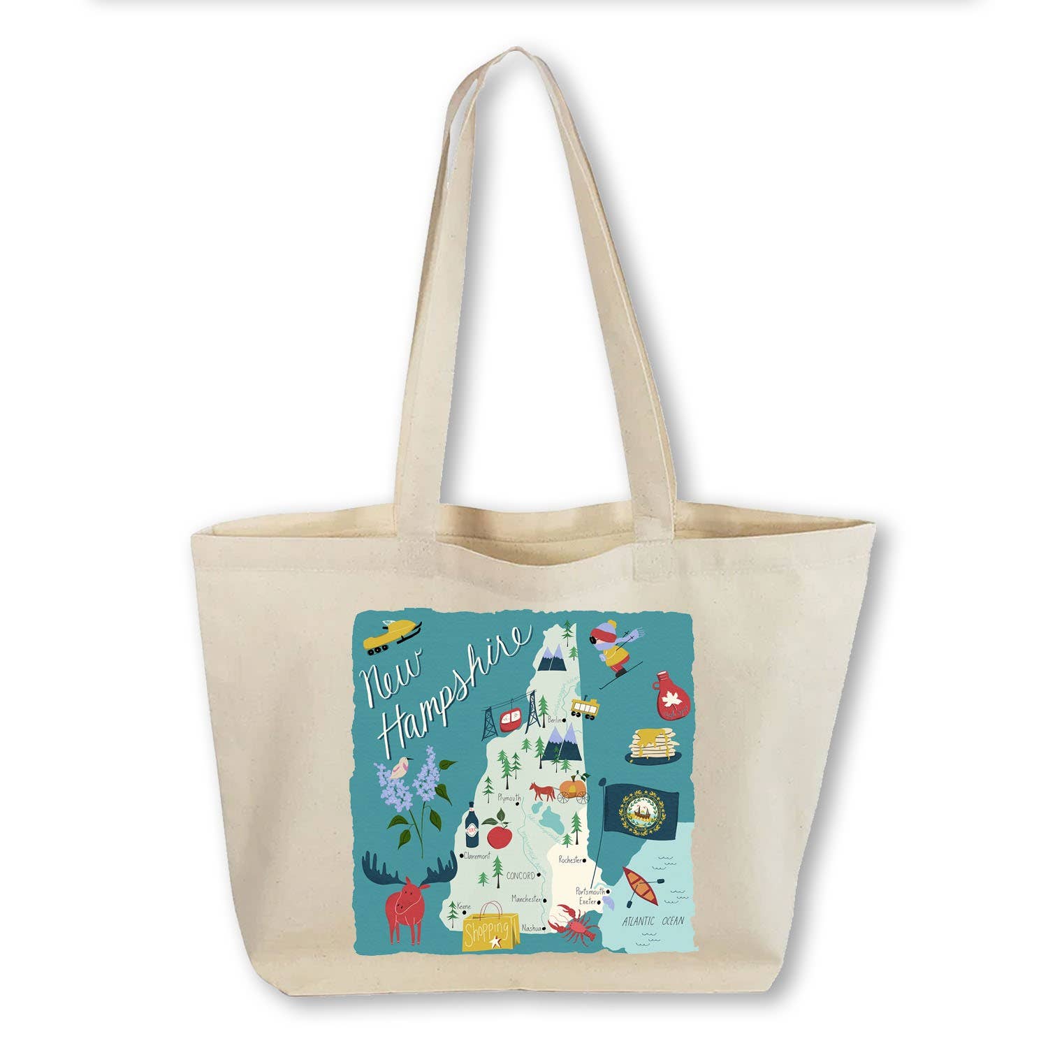 Works of Heart - Wholesale Tote Bag - Unisex - Home State Home: Canvas Totebag27