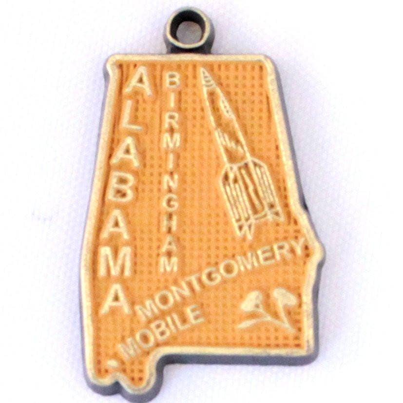 Gleeful Peacock - Wholesale Individual Charm/Pendant - Alabama State Charm (available with Bracelet or Necklace)2
