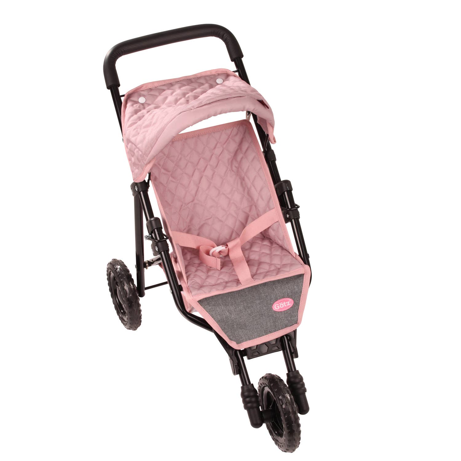 Gotz - Wholesale Doll - Kids - 3-Wheel Compact Grey-Pink "Soft Mood" Doll Buggy2