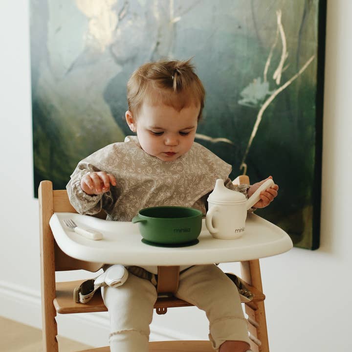 Minika - Vente Bavoir - bébés - Bavoir à manches longues - Fleurs2