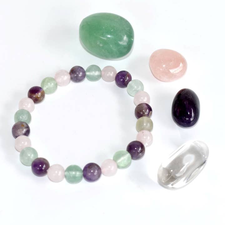 Soothing Crystals - Wholesale Spiritual Stone/Crystal - Tumbled Crystals Kit | PISCES | Stones Gift | Zodiac Set2