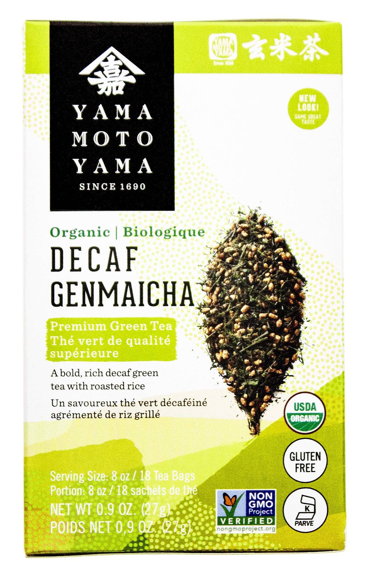 L&F Universal Goods - Wholesale Health/Detox Tea - Yamamotoyama Organic Genmai Decaf 6/18Bags