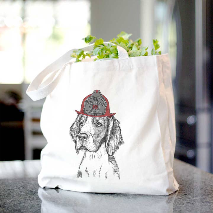 Beige Roxy the Welsh Springer Spaniel - Tote Bag for wholesale on Faire5