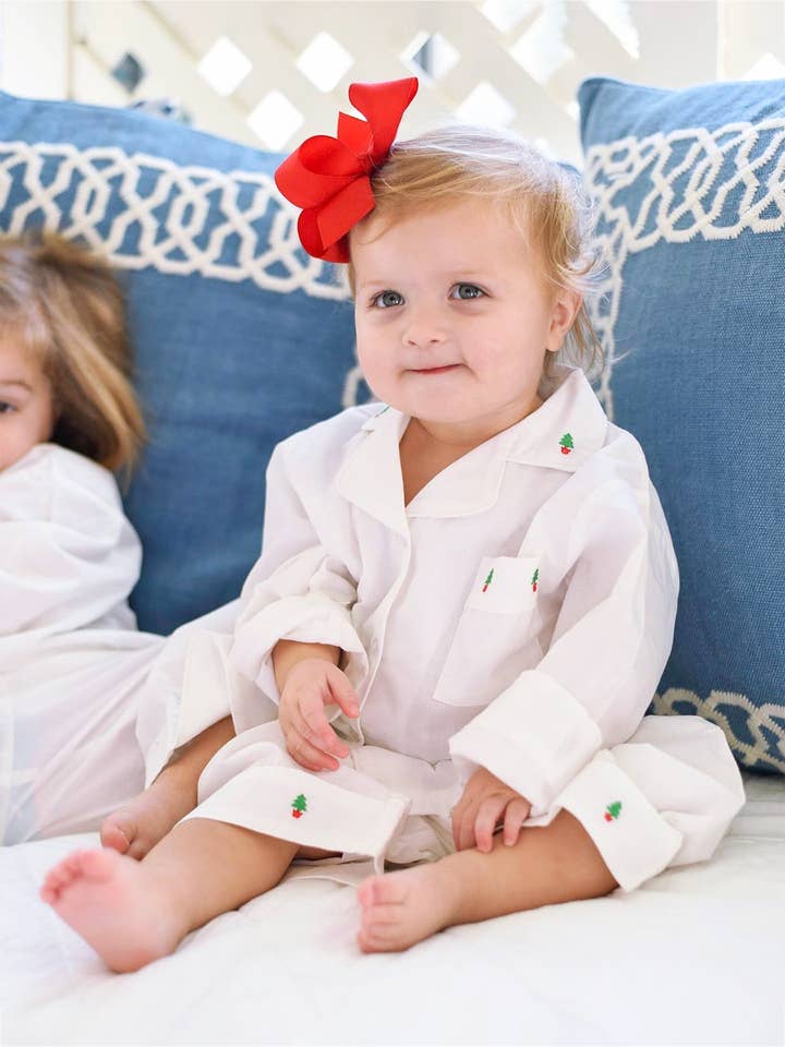 Ensemble de pantalons de Noël (unisexe), brodé pour la vente par Jacaranda Living