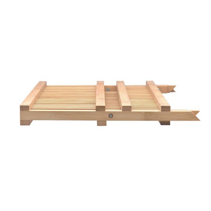 HIC - Harold Import Co. - Wholesale Kitchen Tool/Gadget - HIC Kitchen Bamboo Foldable Compact Dish Drying Rack1