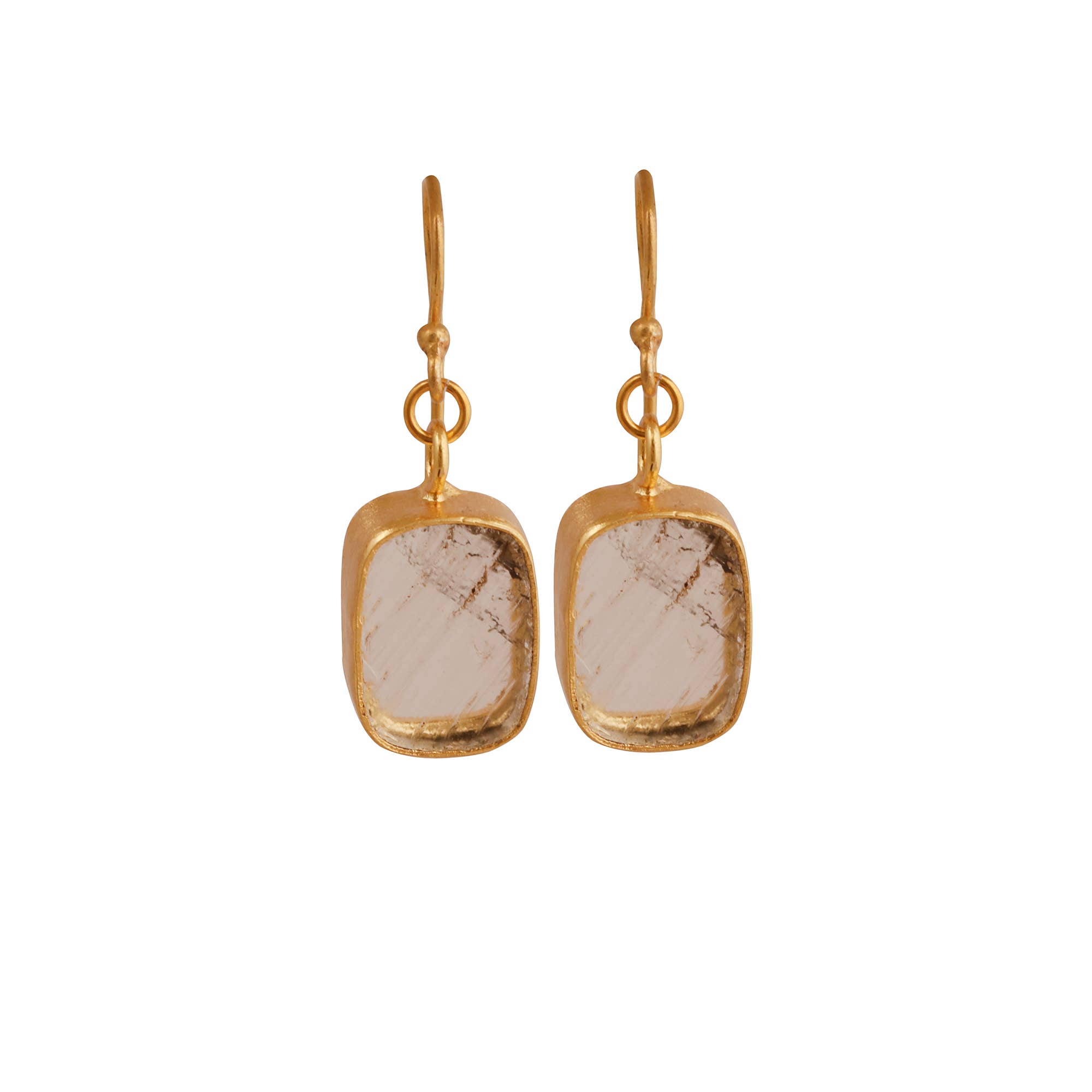 El Joyero – wholesale Dangle earrings – Crystal Quartz Earring Raw Birthstone Hook Dangle Earrings2