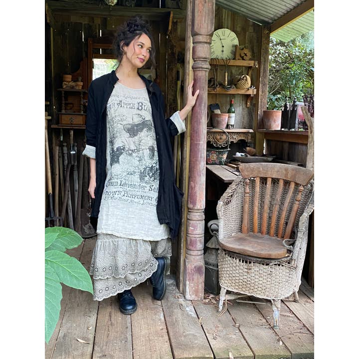 Miss Rose Sister Violet - Wholesale Dress - Women's - WOMEN'S - Secret Garden Linen Gauze dress.