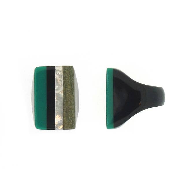 Culture Mix - Wholesale Cocktail/Statement Ring - adjustable ring in natural material|wood1