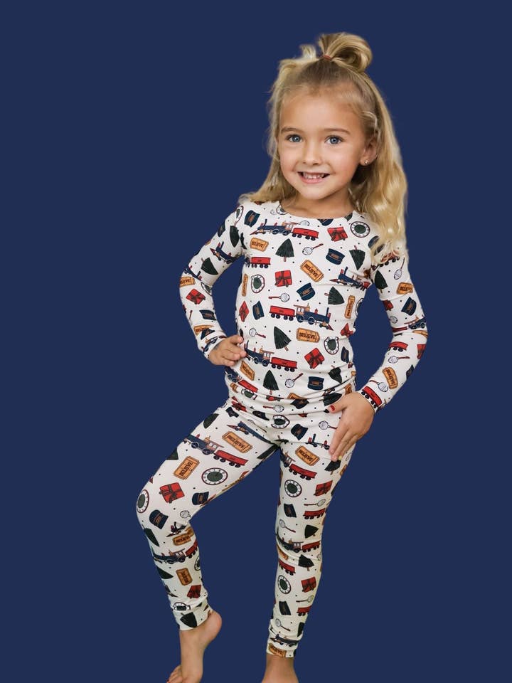 Dream Big Little Co. - Wholesale Sleepwear Set - Kids - POLAR MAGIC EXPRESS DREAM SET1
