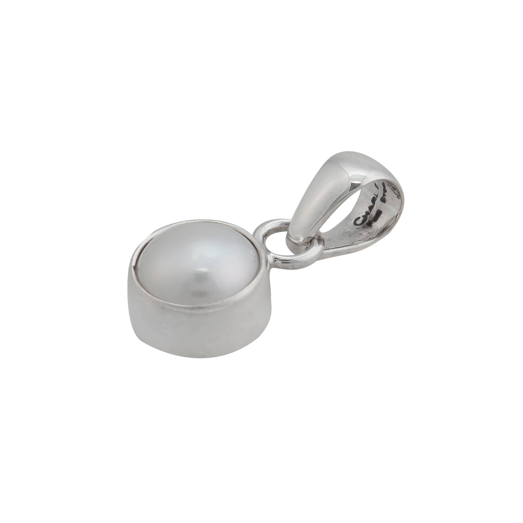 Charles Albert Inc - Wholesale Individual Charm/Pendant - Sterling Silver Pearl Pendant1