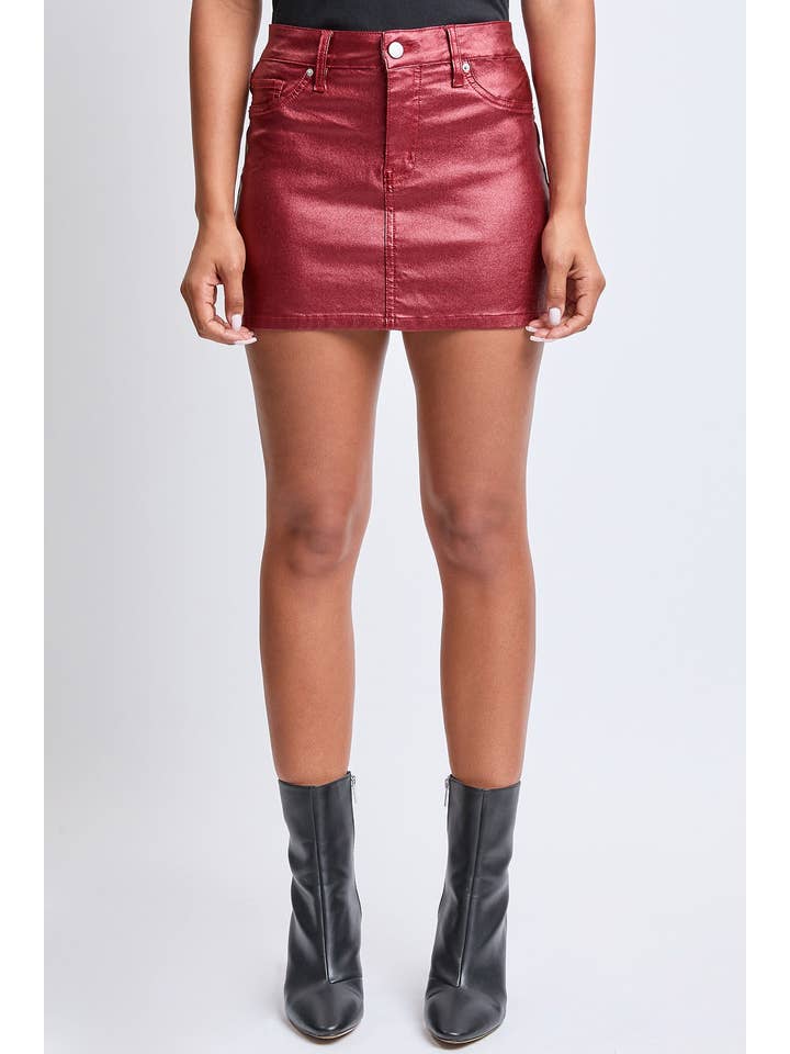 YMI - Wholesale Skirt - Women's - Metallic Micro Mini Skirt-K1325ME15
