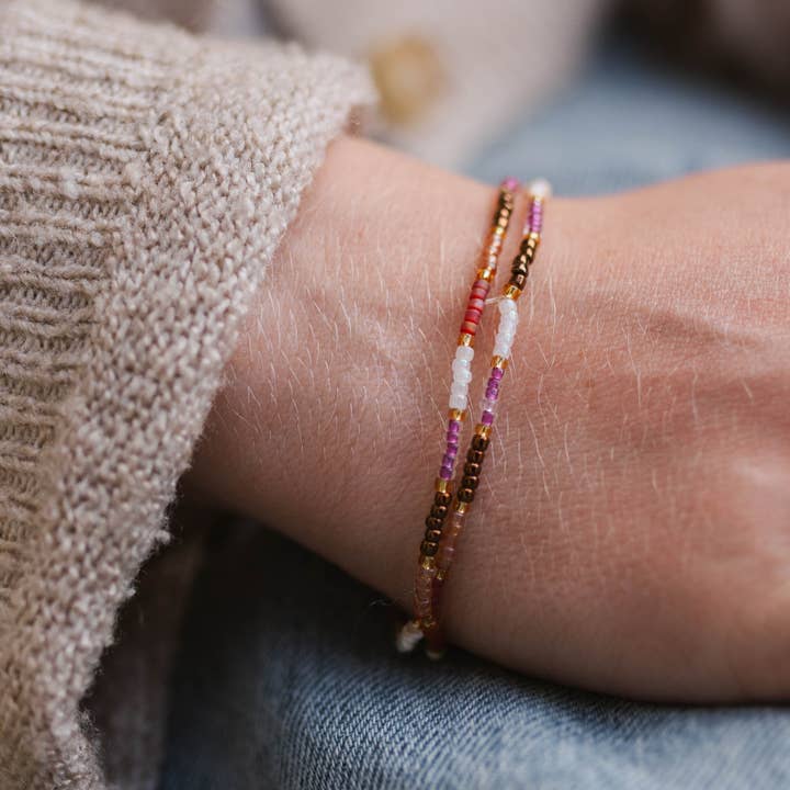 Berkilau Warm Tone Beaded Bracelet for wholesale by Pineapple Island