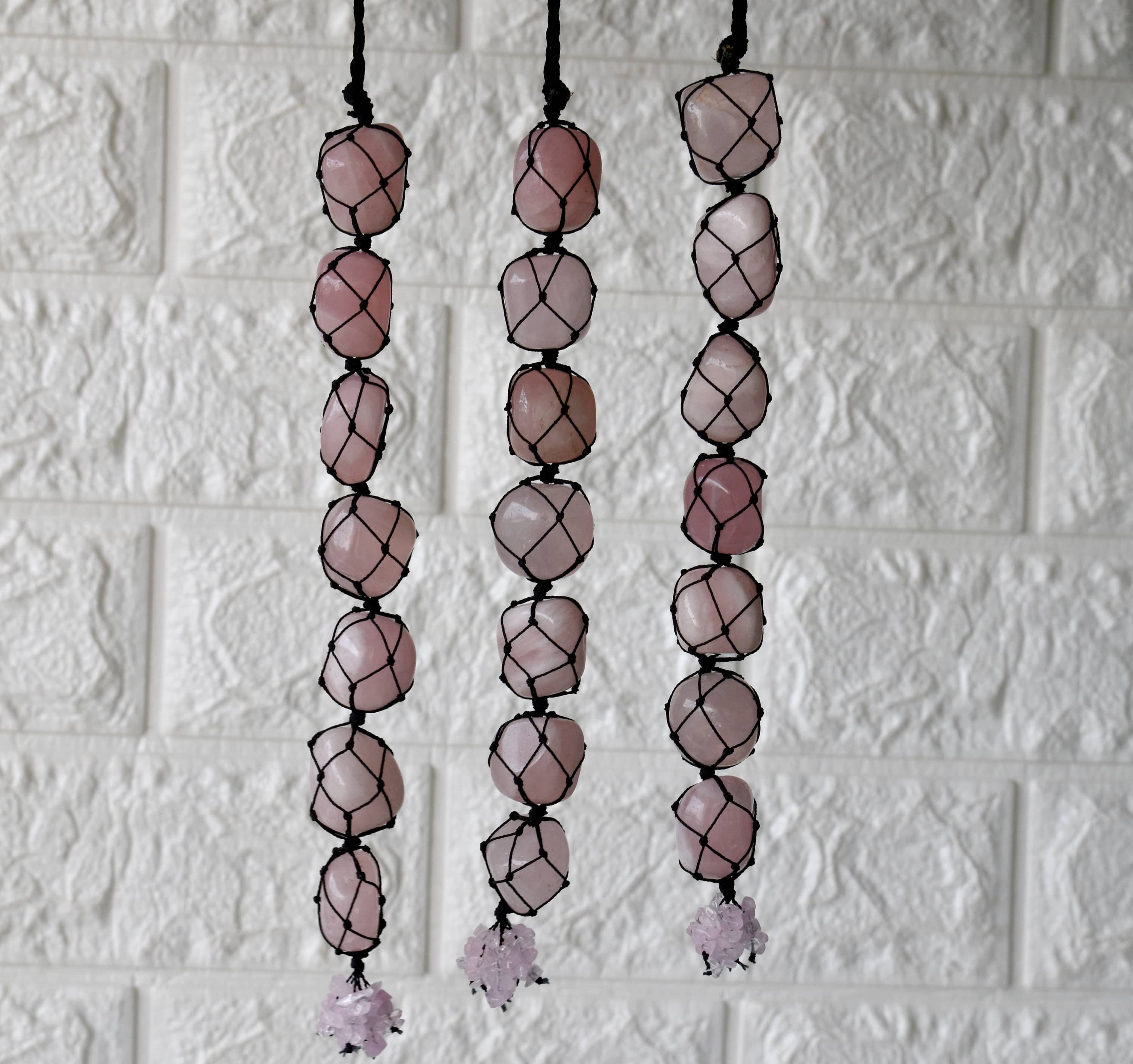 Soothing Crystals - Wholesale Car Decorative Charm - Unisex - Crystal Hanger | Rose Quartz | Stone Hanger Car Accessories2