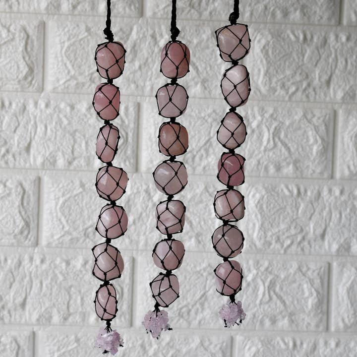 Soothing Crystals - Wholesale Car Decorative Charm - Unisex - Crystal Hanger | Rose Quartz | Stone Hanger Car Accessories2