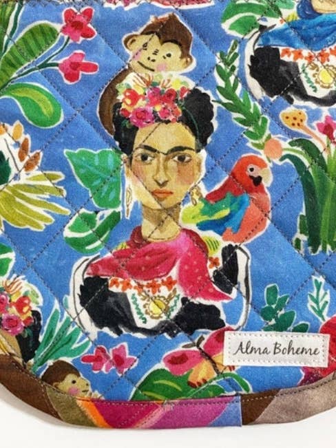 Presina Frida in sughero e cotone (senza tasca) per la vendita all'ingrosso da parte di Alma Boheme Handmade