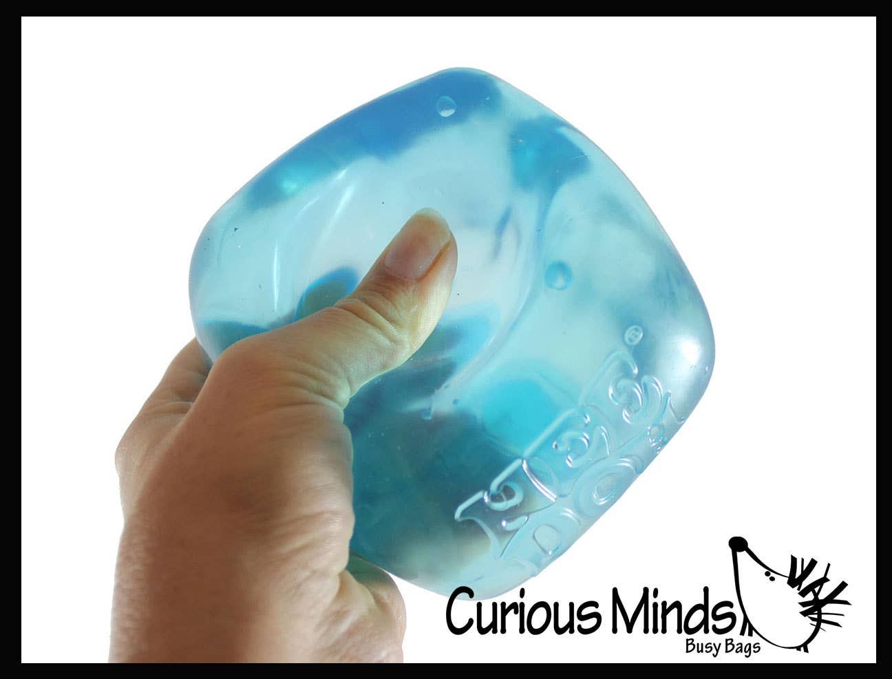Curious Minds Toys - Wholesale Fidget Toy - Kids - 1 Nee Doh Jumbo Nice Cube Berg Ice Sugar Ball - Thick Glue/G4