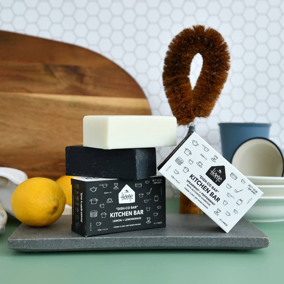 no nasties kids - Wholesale Dish soap - Spearmint + Peppermint Solid Dish-co Bar | 150g bar2