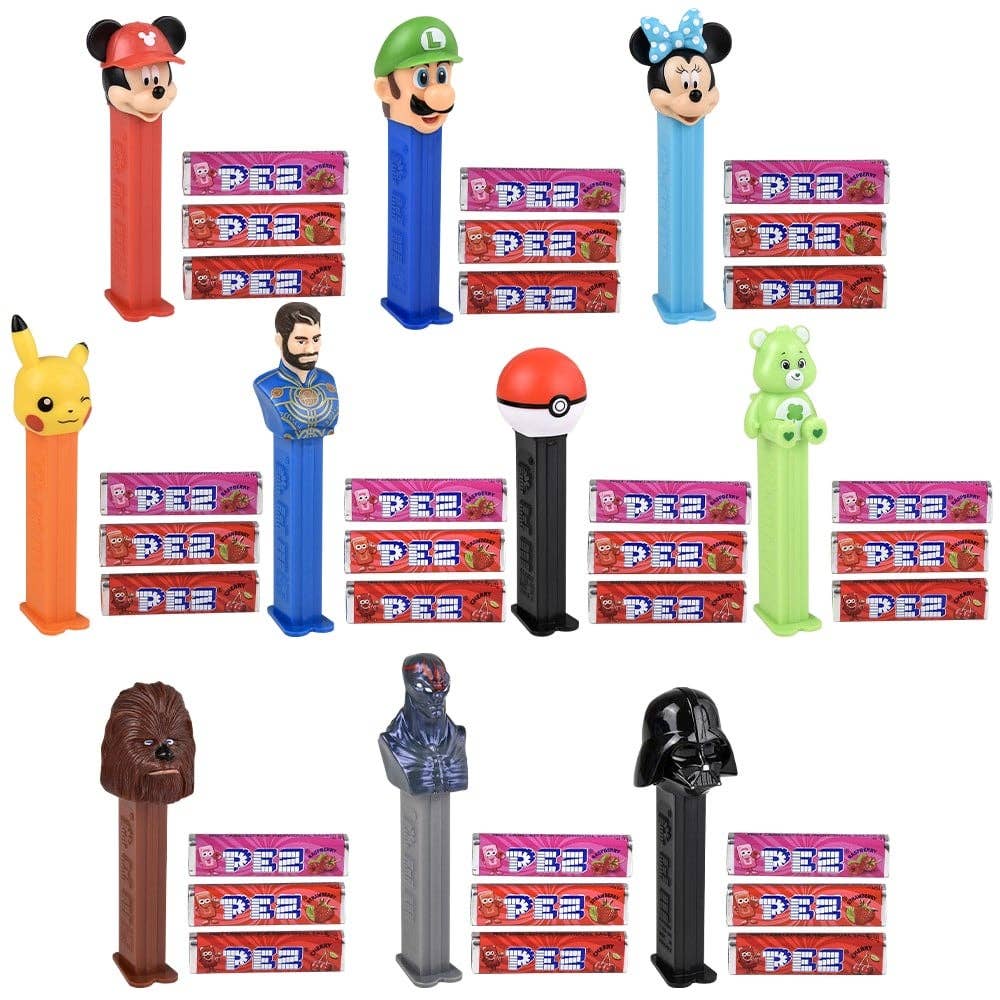 La Luna Bella - Toys - Wholesale Hard Candy - Pez Blister Packs Asst Candy- LLB Candy1
