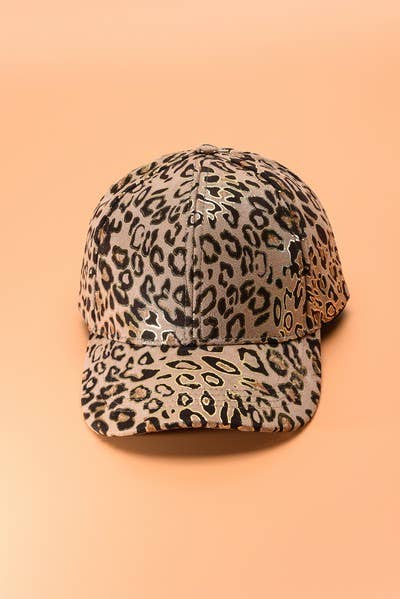 JOSSLYN by wall to wall - Wholesale Baseball Cap - Women's - ANIMAL PRINT BASE BALL CAPS  | 40HW71010