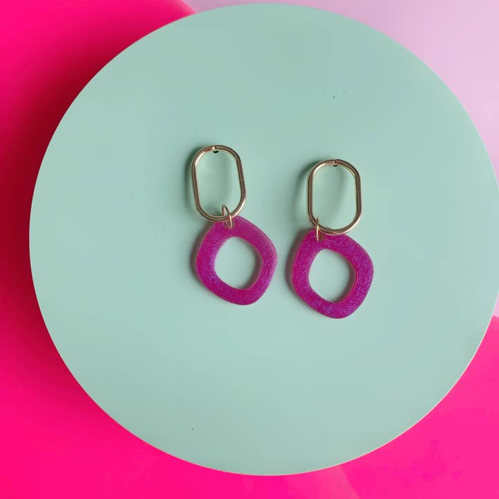 Orecchini in Resina per la vendita all'ingrosso da parte di Colourful Courts Jewellery