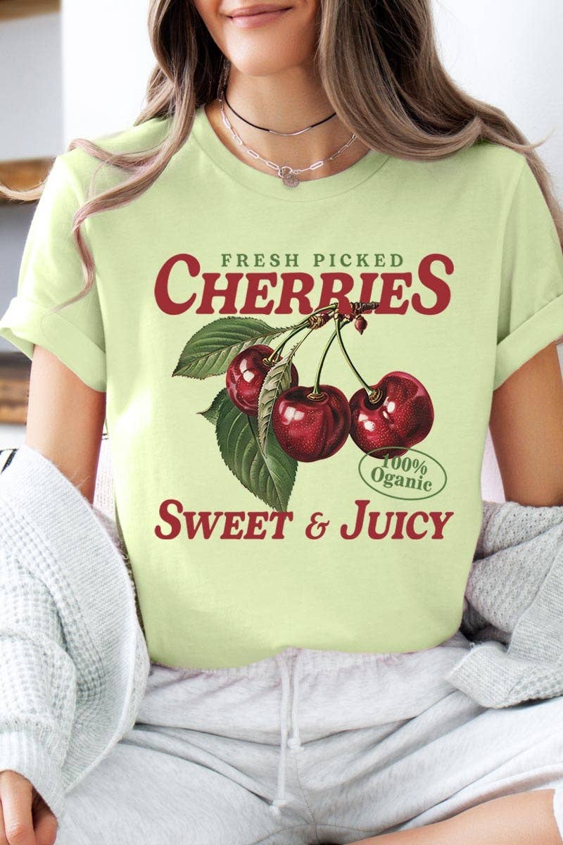 COLORBEAR - Wholesale T-Shirt (Graphic) - Women's - Fresh Picked Cherries Graphic Tee18