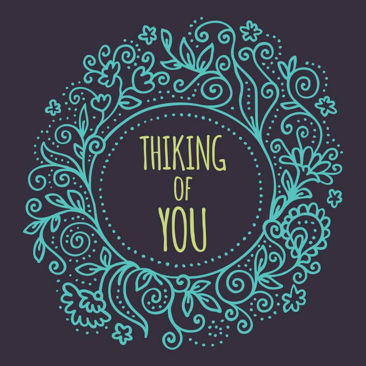 Thinking of You Greeting Card for wholesale by Swan River Studios