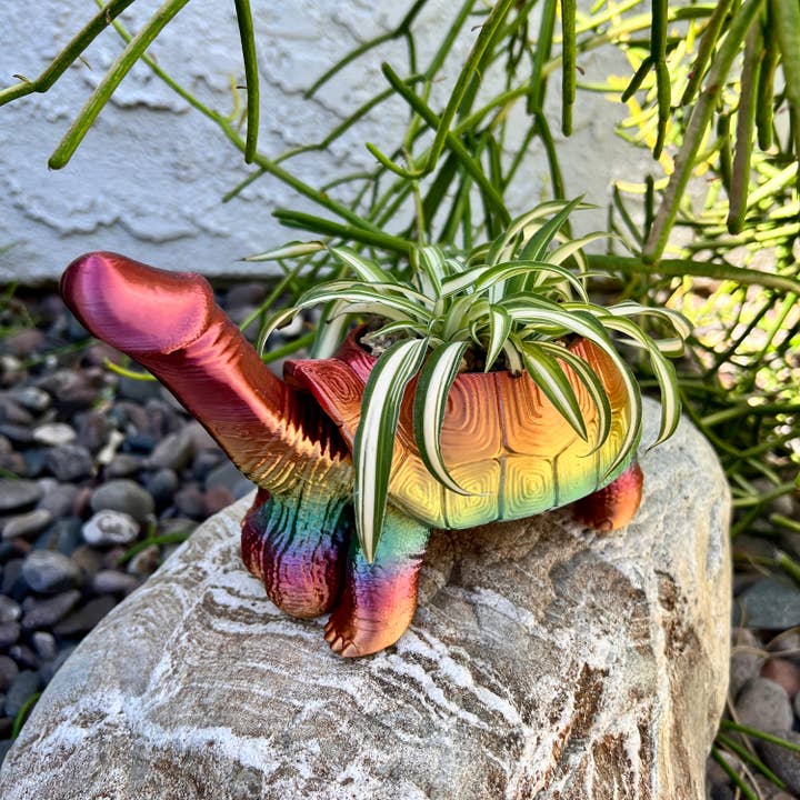 Turtle Dick Planter 3D Printed Tortoise Penis Dickasaurus for wholesale by NumanPrints