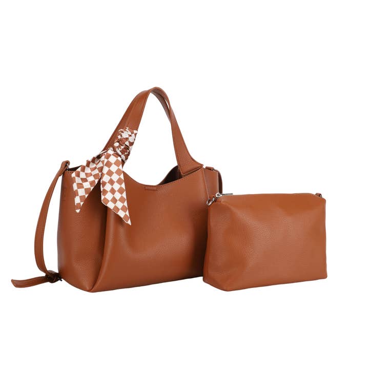 Gladys Scarf Satchel with Pouch for wholesale by KAYLA+AVA