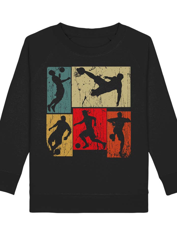 Soccer player retro soccer player kids soccer sweatshirt for wholesale by Tigerlino®