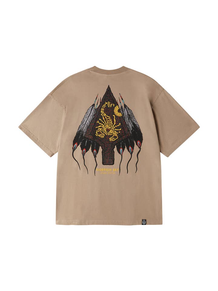 Men's "Scorpion Arrow" printed boxy T-shirt for wholesale by Scorpion Bay