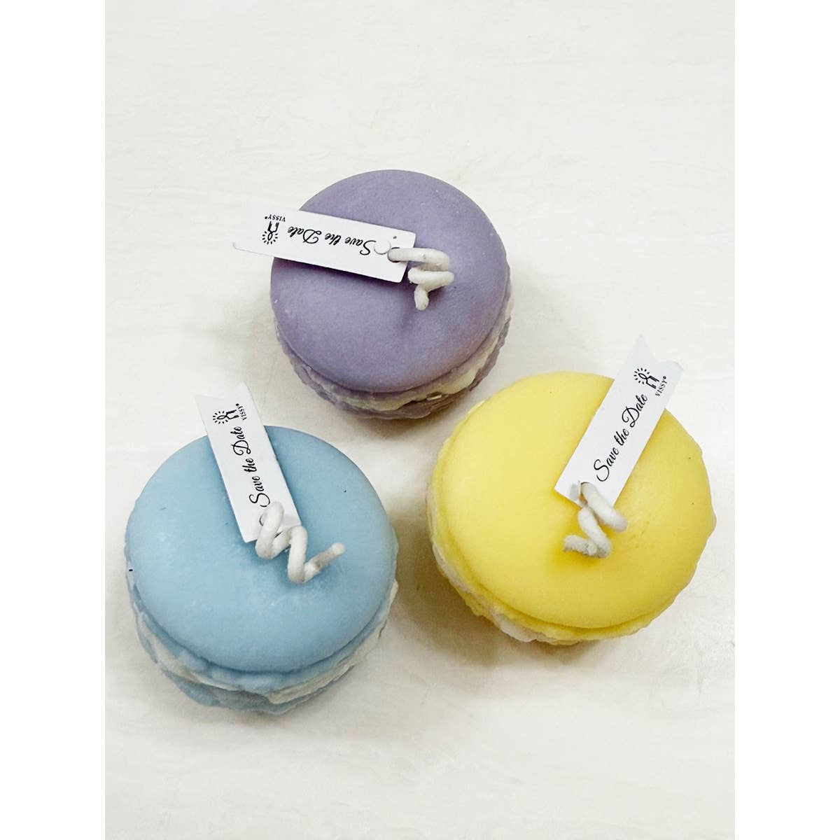 MIX COLOR Candle of Macaron with Scents for wholesale on Faire3
