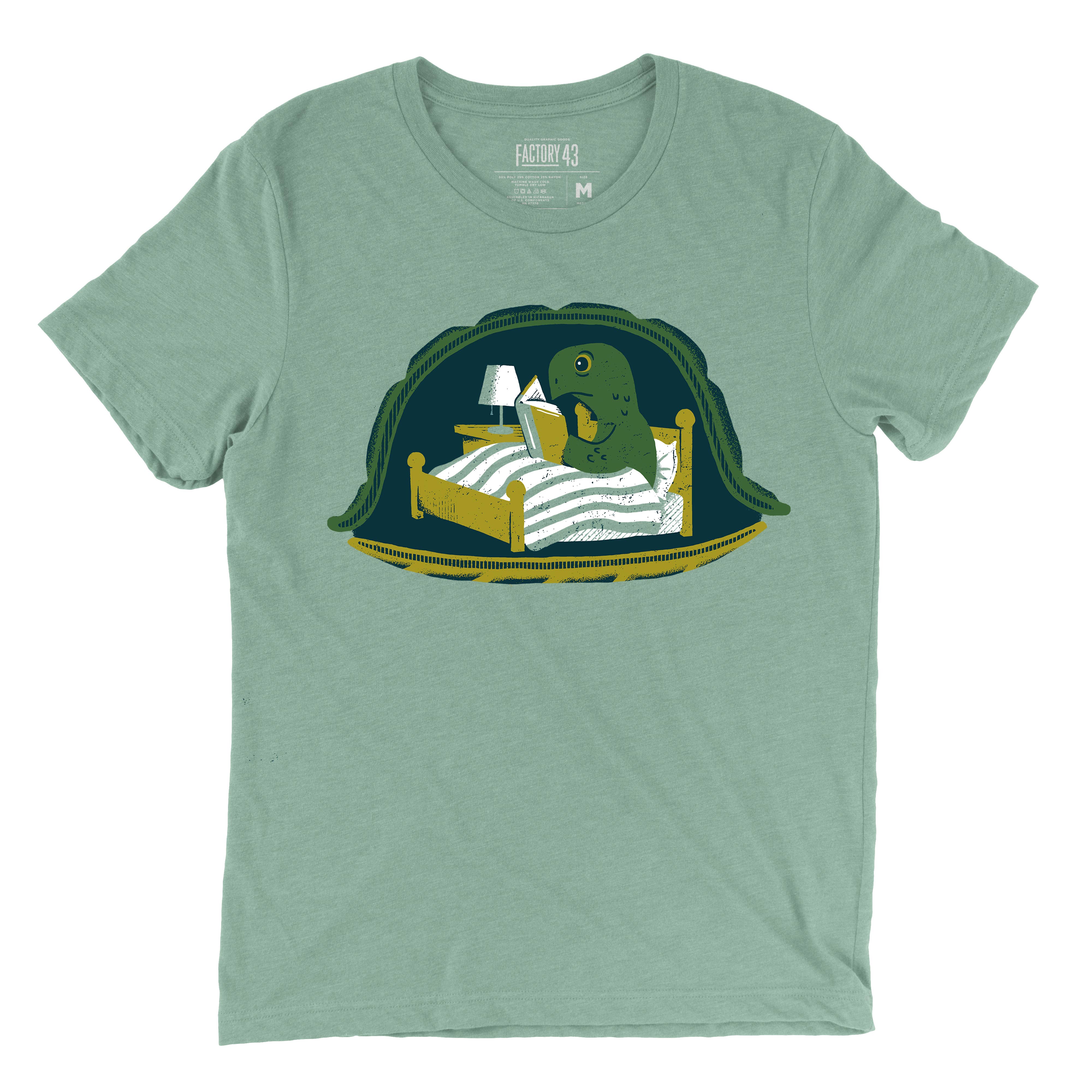 Factory 43 - Wholesale Screen Printed T-Shirt - Unisex - Stay Inside Turtle Unisex Shirt0