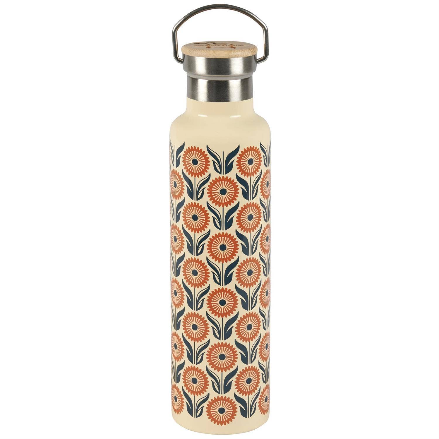 Questionables - Wholesale Drinking Glass/Cup - Hipster Daisies Insulated Bottle1