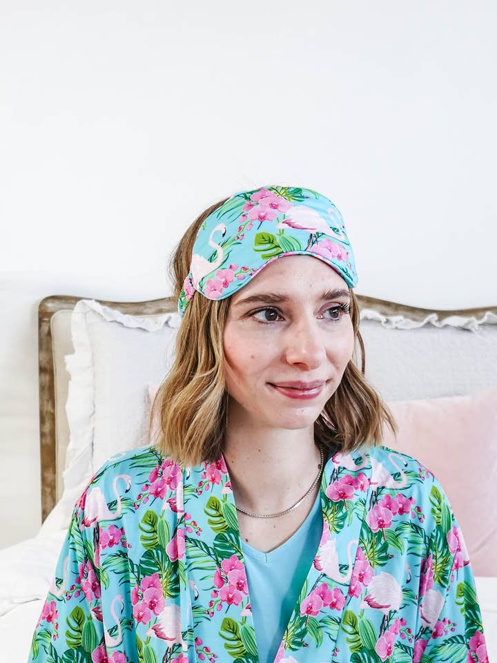 Eye Sleep Mask Bamboo Tropic Like Its Hot for wholesale by Cloud Nine Collective Bamboo