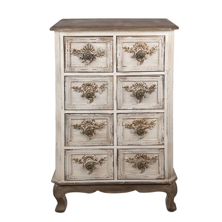 5H0701 Dresser 60x37x100 cm Beige Wood Chest of Drawers for wholesale by Clayre & Eef