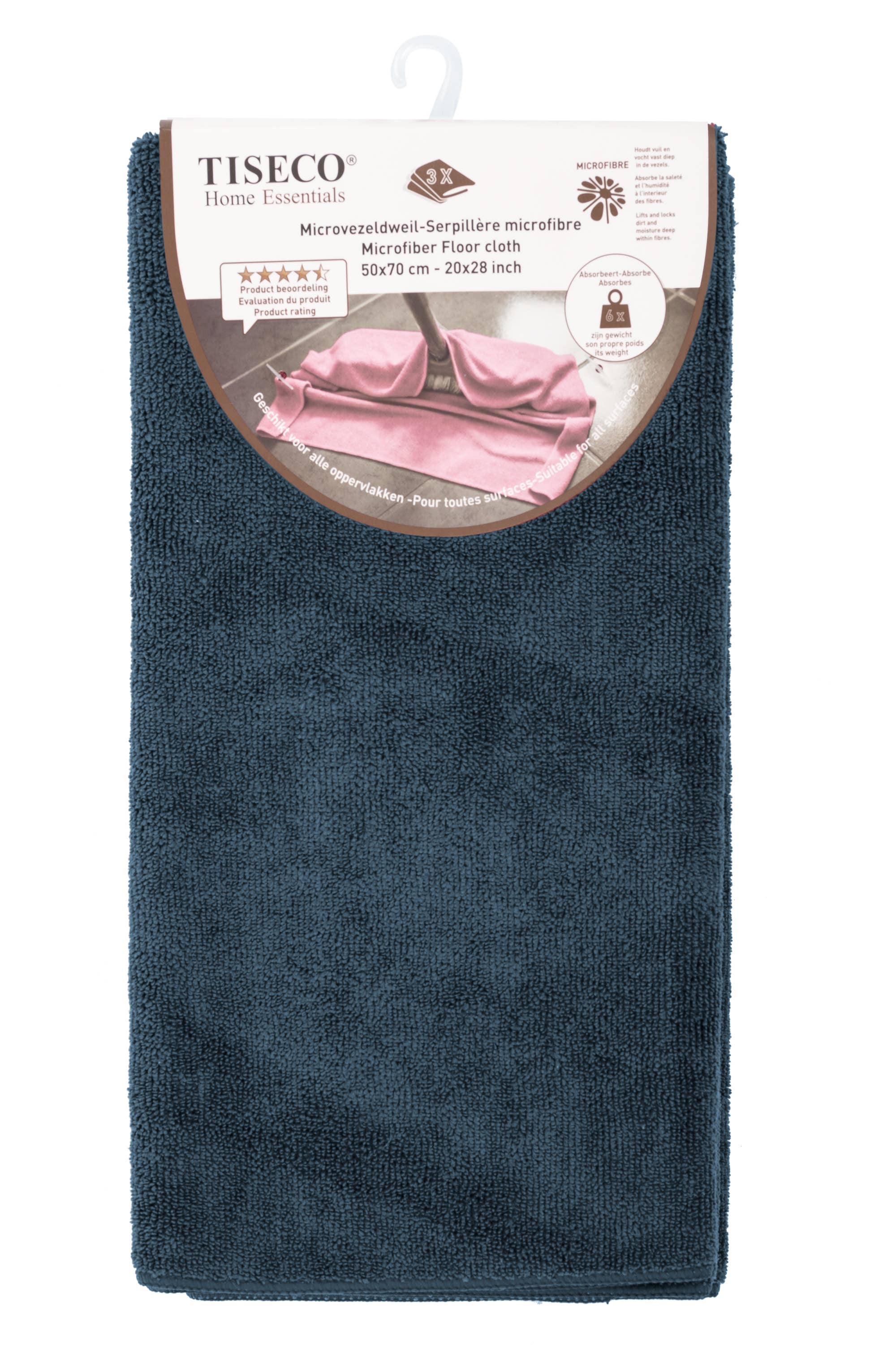 Tiseco - Venta al por mayor Fregonas - Paño de fregona - SET/3 - microfibra - 50x70 cm3