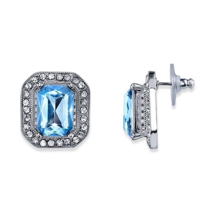 2028 Schmuckstück, Saphir, achteckiger Stein, Kristall, Akzent, aber für den Großhandel von 1928 Jewelry