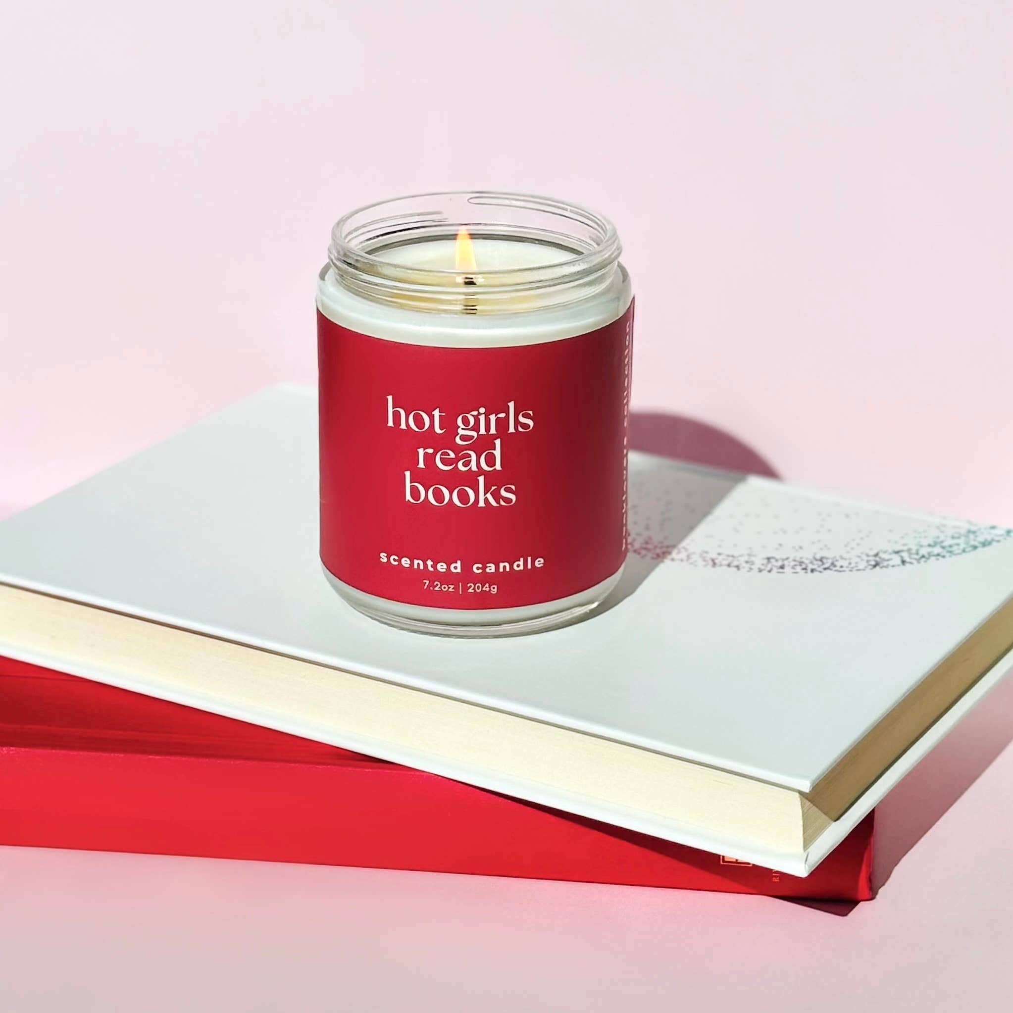 Free Ethos - Wholesale Jar/Filled Candle - Hot Girls Read Books Candle | Fall Bookish Candle3