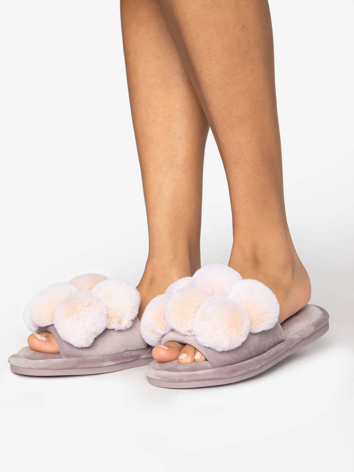 Dolly Slippers in Black for wholesale by Pretty You London