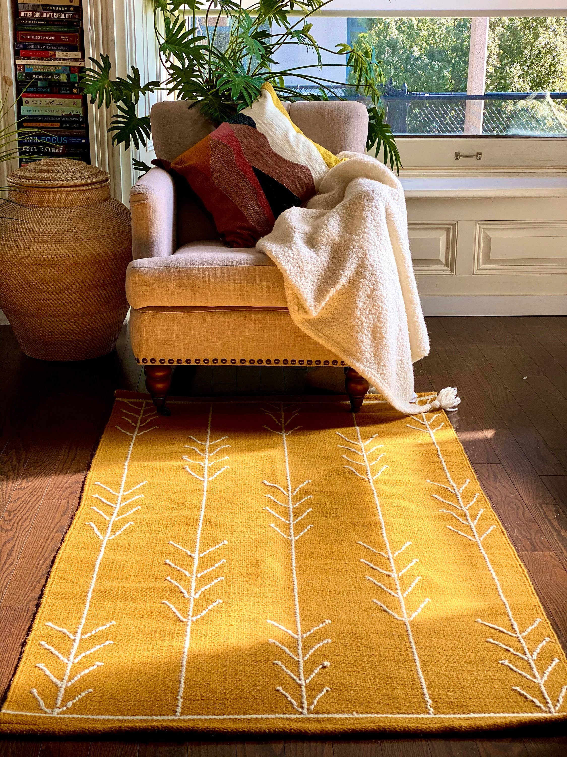 Cushy – Engroshandel Løst tæppe – Neutral Arrows Kilim Tæppe2