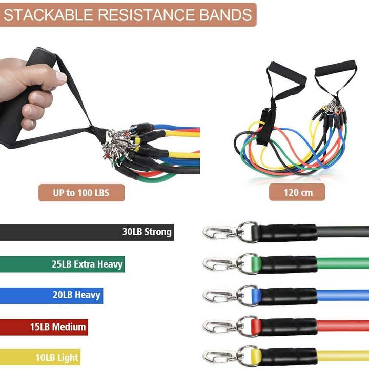 Above Edge - Wholesale Fitness Equipment - Resistance Band Set for Men and Women - Portable Strength Tr