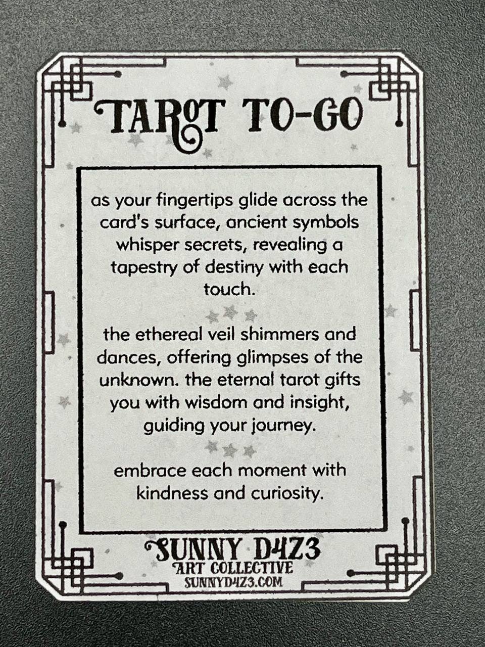 sunny d4z3 art collective - Wholesale Tarot Cards - scratchers- tarot to go white scratch off - 3 card pack - SMITH7