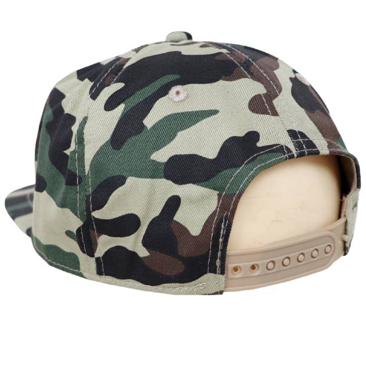 Cap Zone - Wholesale Flat Brim Cap - Unisex - Marijuana Leaf Rasta Paint Stripe Cotton Flat Bill Snapback