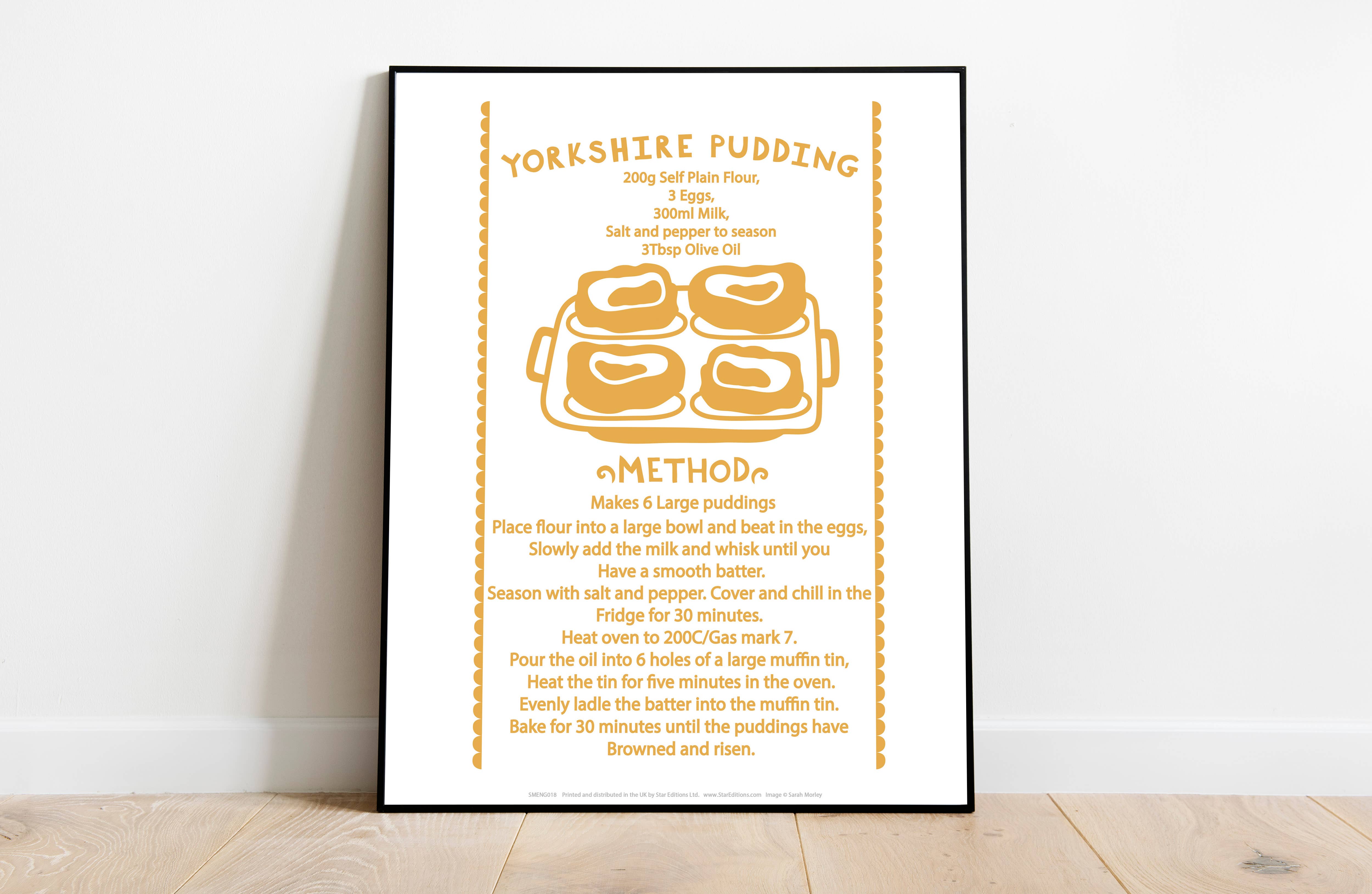 Star Editions - Vendita all'ingrosso Stampa artistica - English Recipe - Yorkshire Pudding - Stampa artistica premium 11X14»1