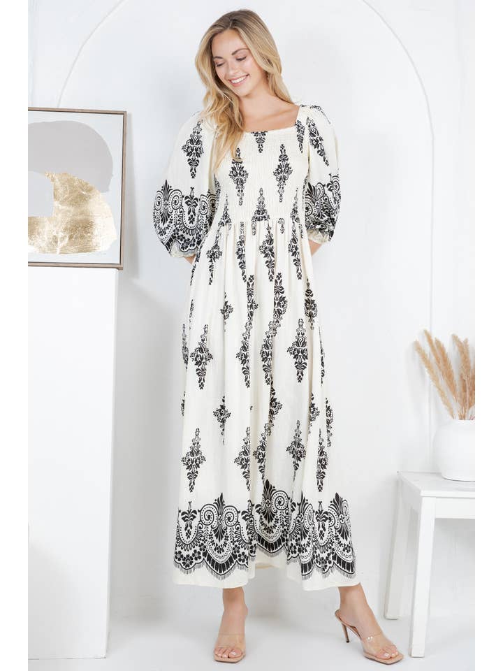 Fashion Space - Wholesale Dress - Women's - Women's Graphic Print Fashion Maxi Dress1