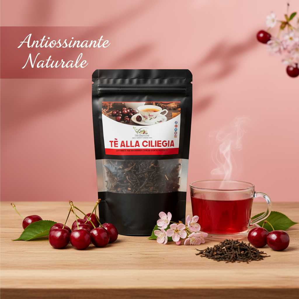 Cibobenessere - Wholesale Health/Detox Tea - 100% Natural Cherry Tea: Fruity Antioxidant Infusion2
