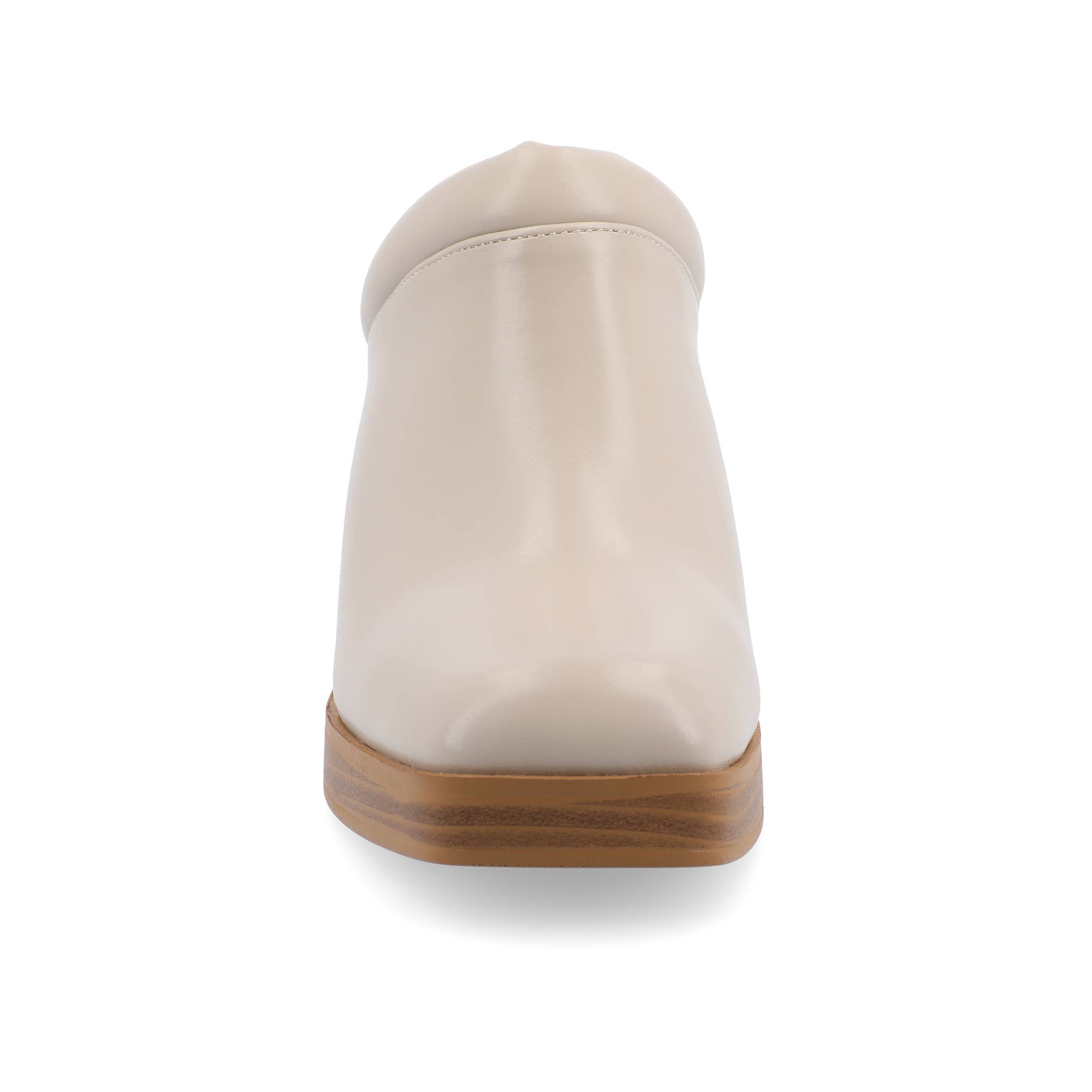 Journee - Wholesale Platform Heels - Women's - Izara Block Heeled Mules In Faux Leather9